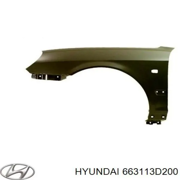 663113D200 Hyundai/Kia Błotnik przedni lewy