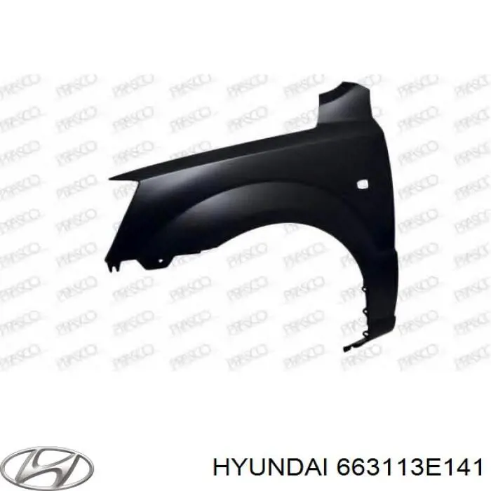 Błotnik przedni lewy Hyundai/Kia 663113E141 cena, od 139,23 USD
