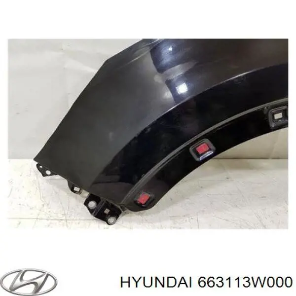 Błotnik przedni lewy Hyundai/Kia 663113W000 cena, od 77,16 USD