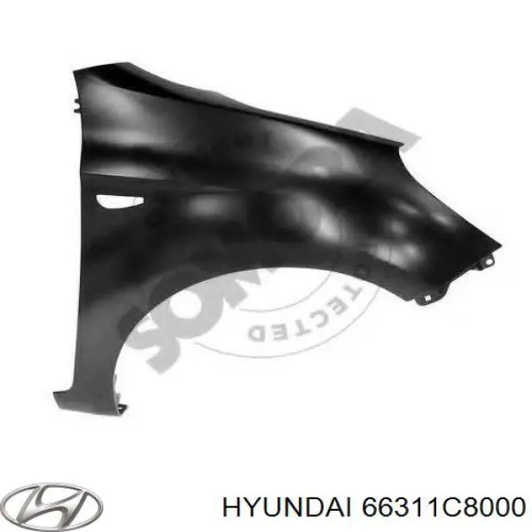 66311C8000 Hyundai/Kia Błotnik przedni lewy