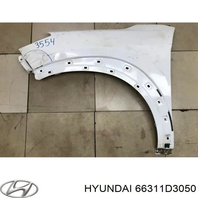 66311D3050 Hyundai/Kia Błotnik przedni lewy