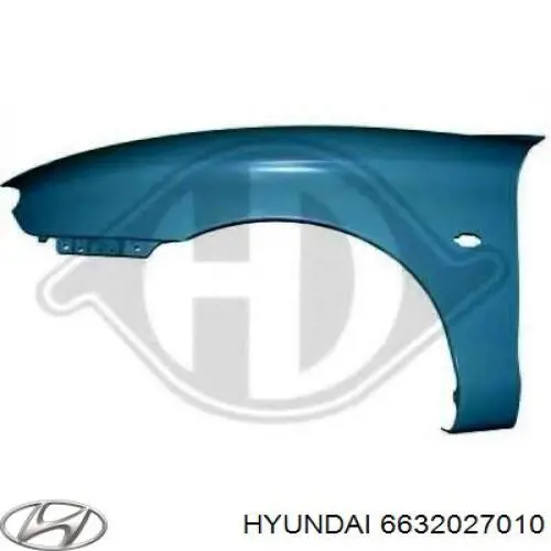 Błotnik przedni prawy do Hyundai Coupe I RD