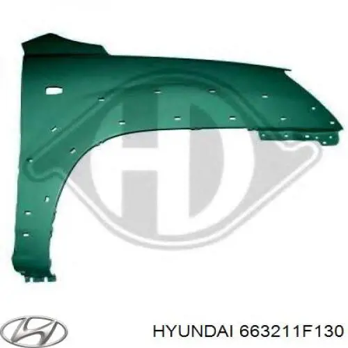 663211F130 Hyundai/Kia Błotnik przedni prawy