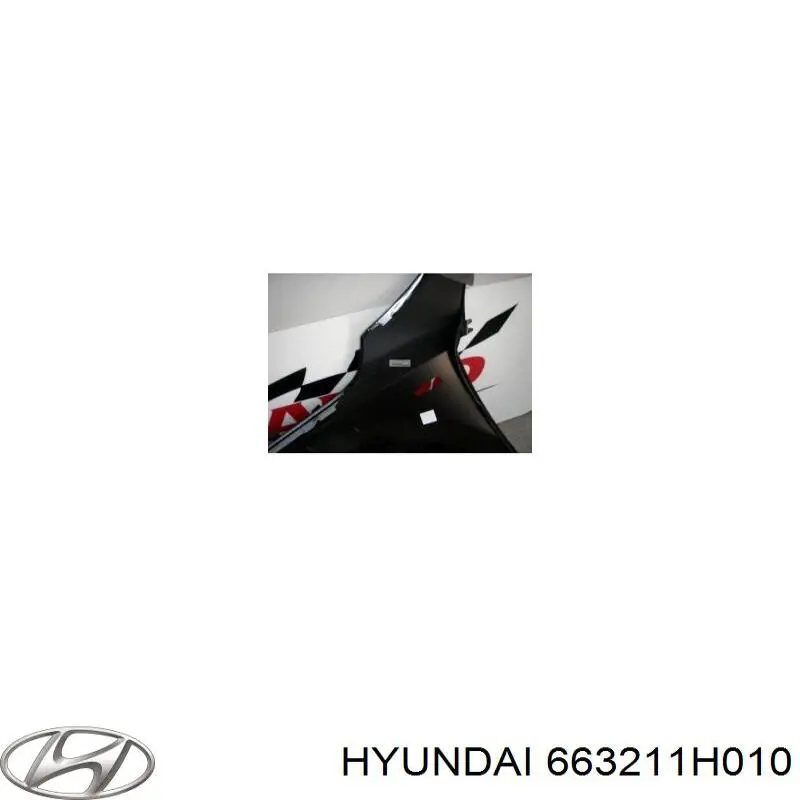 Do koszyka 663211H010 Hyundai/Kia Błotnik przedni prawy