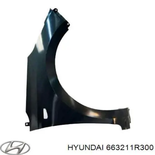 Błotnik przedni prawy Hyundai/Kia 663211R300 cena, od 198,11 USD