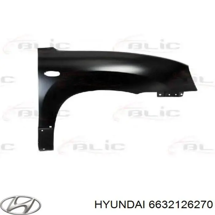 Błotnik przedni prawy do Hyundai Santa Fe I SM