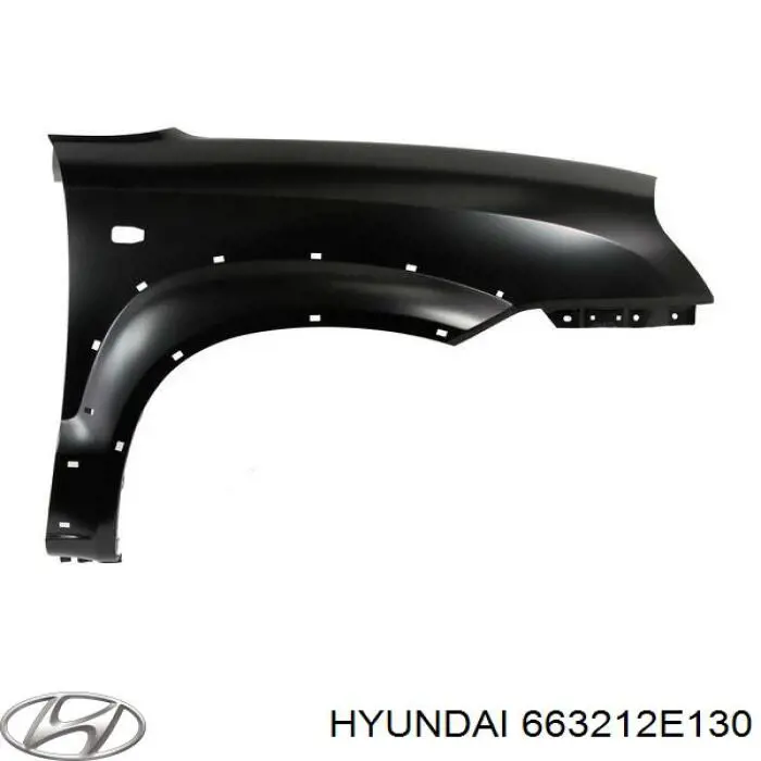 663212E130 Hyundai/Kia Błotnik przedni prawy