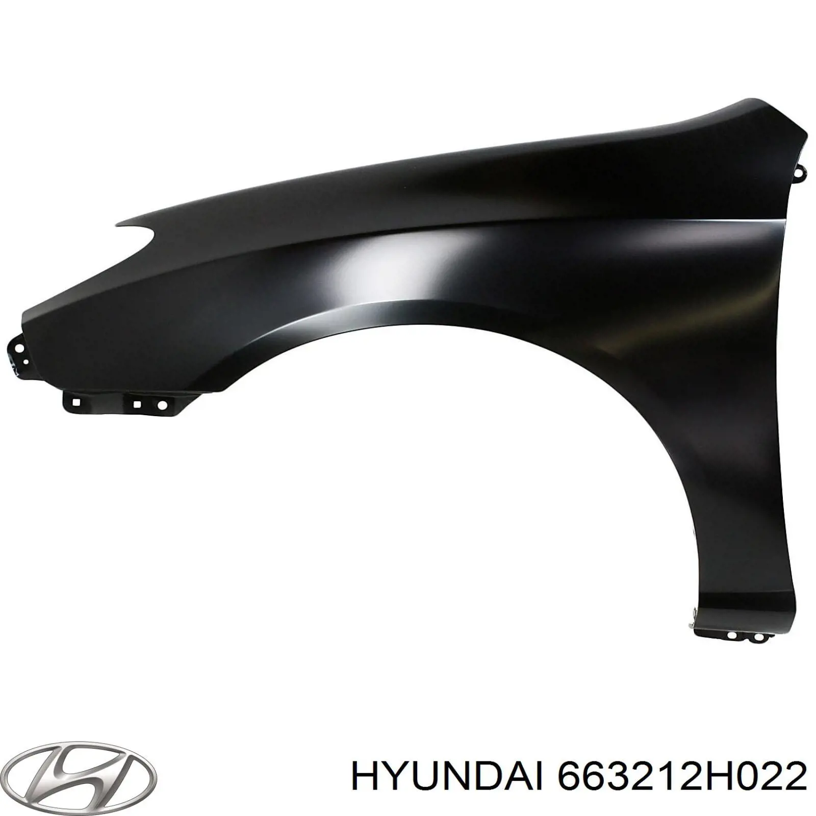 663212H022 Hyundai/Kia Błotnik przedni prawy