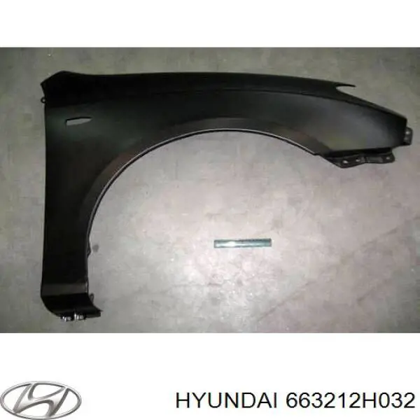 Do koszyka 663212H032 Hyundai/Kia Błotnik przedni prawy