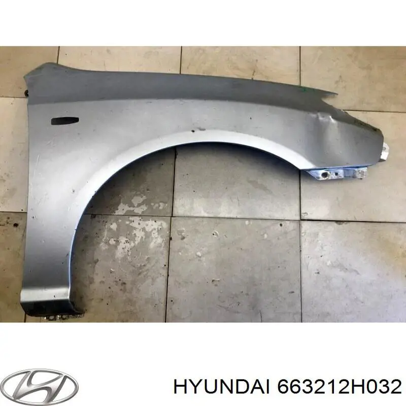 Błotnik przedni prawy 663212H032 Hyundai/Kia