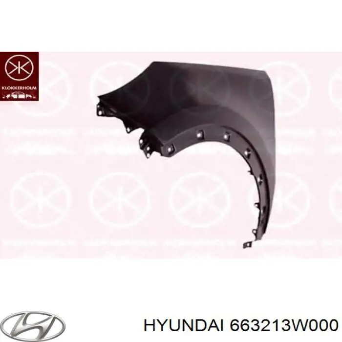 663213W000 Hyundai/Kia Błotnik przedni prawy