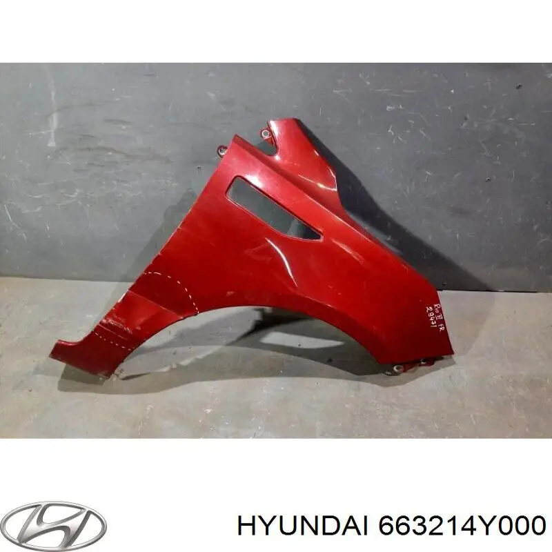 Błotnik przedni prawy Hyundai/Kia 663214Y000 cena, od 46,24 USD