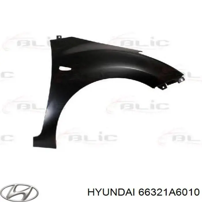 66321A6010 Hyundai/Kia Błotnik przedni prawy