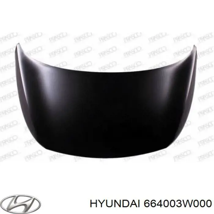 Do koszyka 664003W000 Hyundai/Kia Maska silnika