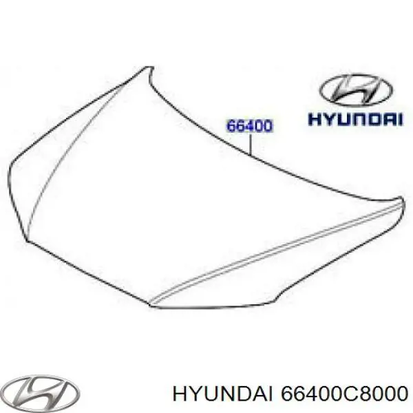 66400C8000 Hyundai/Kia Maska silnika