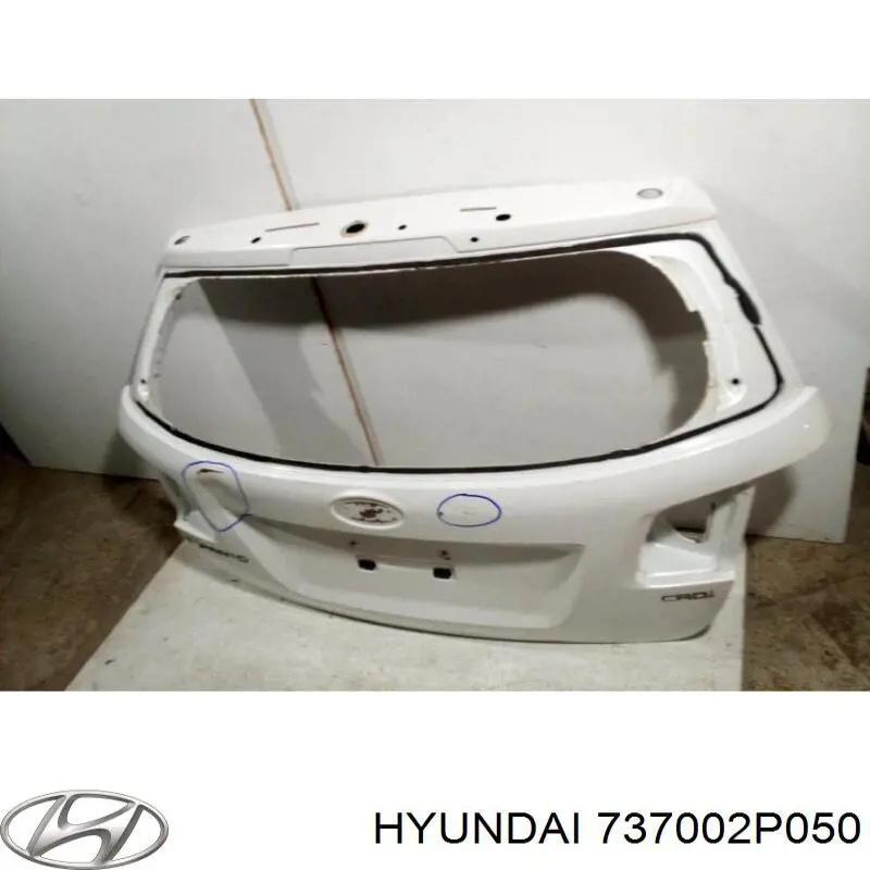 Drzwi tylne (bagażnika 3/5) 737002P050 Hyundai/Kia