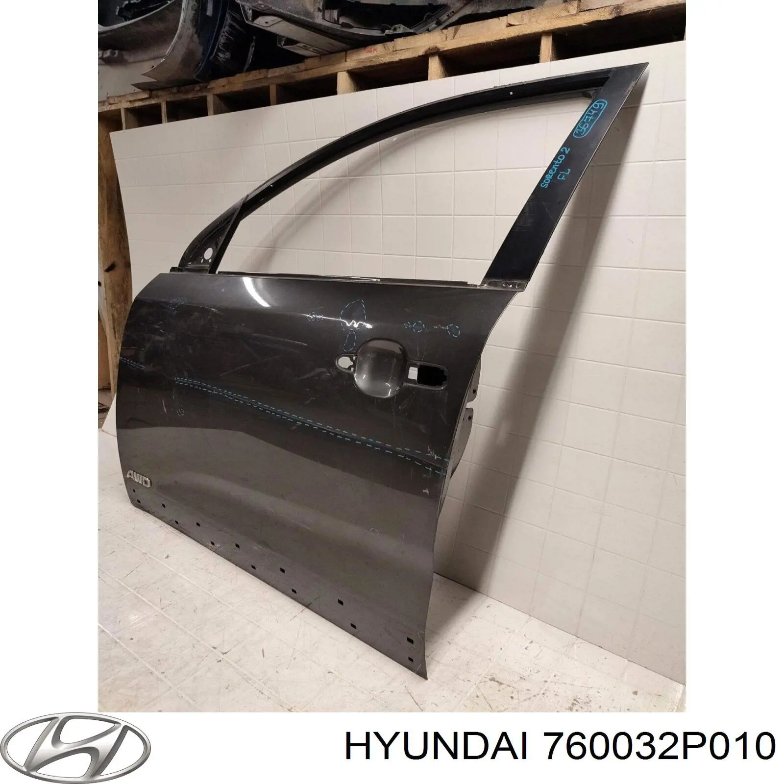 Drzwi przednie lewe do KIA Sorento II XM