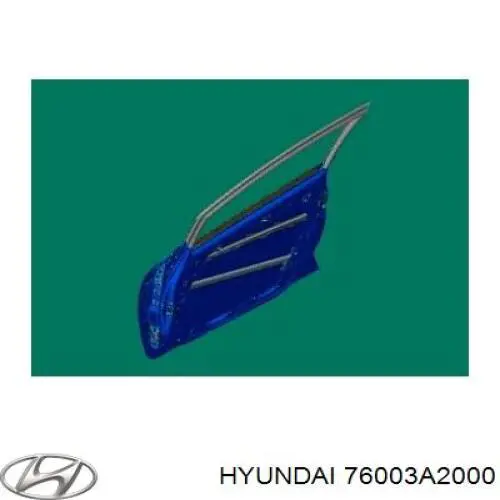 Drzwi przednie lewe Hyundai/Kia 76003A2000 cena, od 400,10 USD