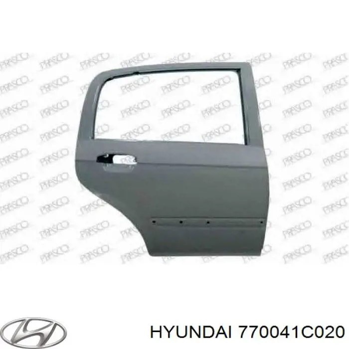Drzwi tylne prawe Hyundai/Kia 770041C020 cena, od 137,96 USD