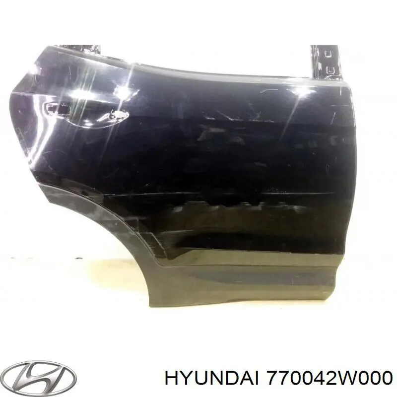 Drzwi tylne prawe do Hyundai Santa Fe III DM