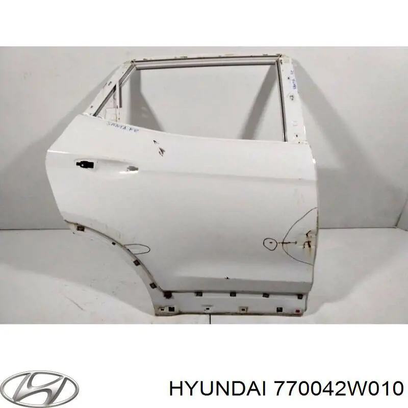 Drzwi tylne prawe Hyundai/Kia 770042W010 cena, od 693,51 USD