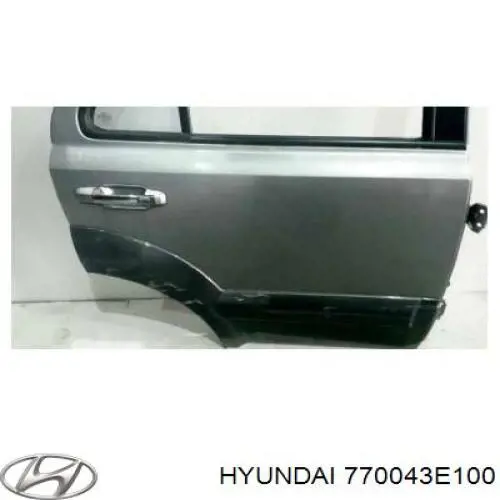 Drzwi tylne prawe Hyundai/Kia 770043E011 cena, od 184,98 USD