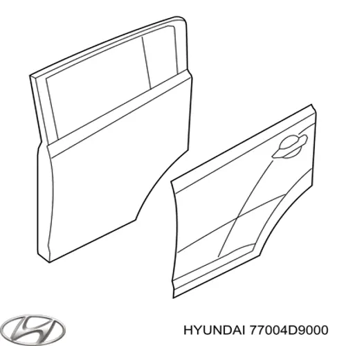 77004D9000 Hyundai/Kia Drzwi tylne prawe