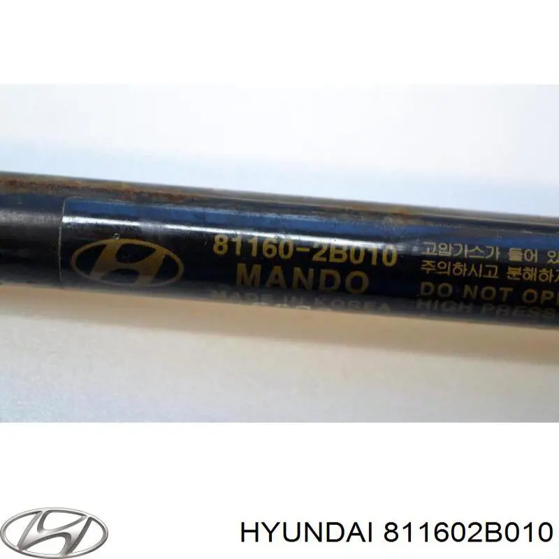 Do koszyka 811602B010 Hyundai/Kia Amortyzator maski