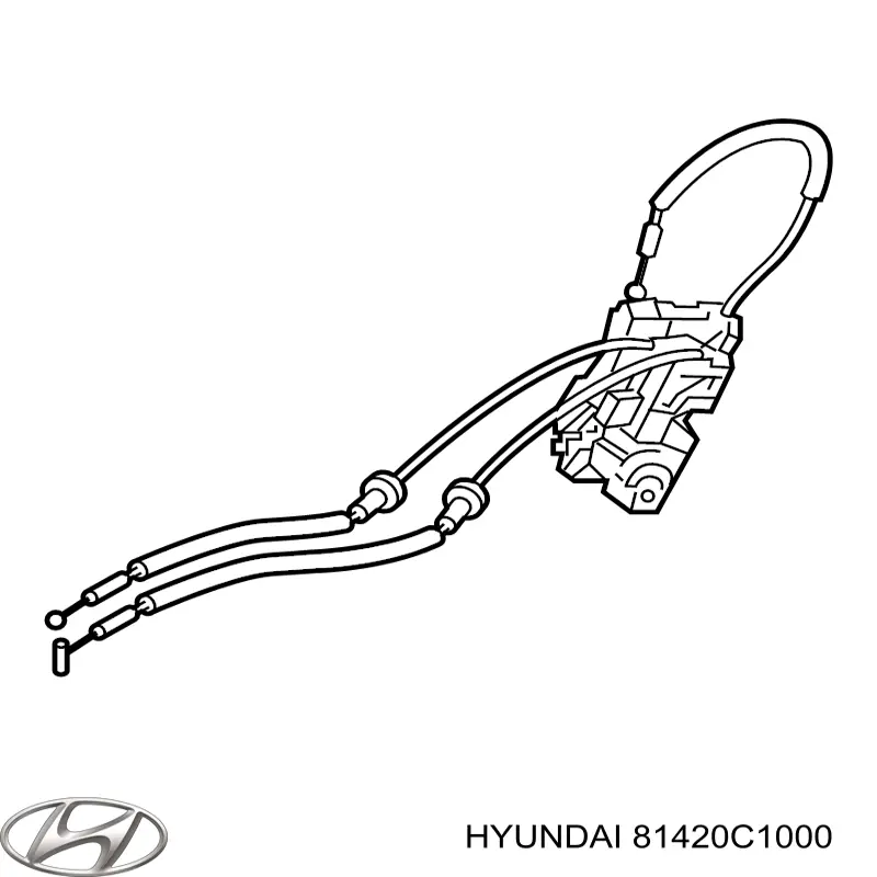 Zamek drzwi tylnych prawych do Hyundai Sonata VII LF