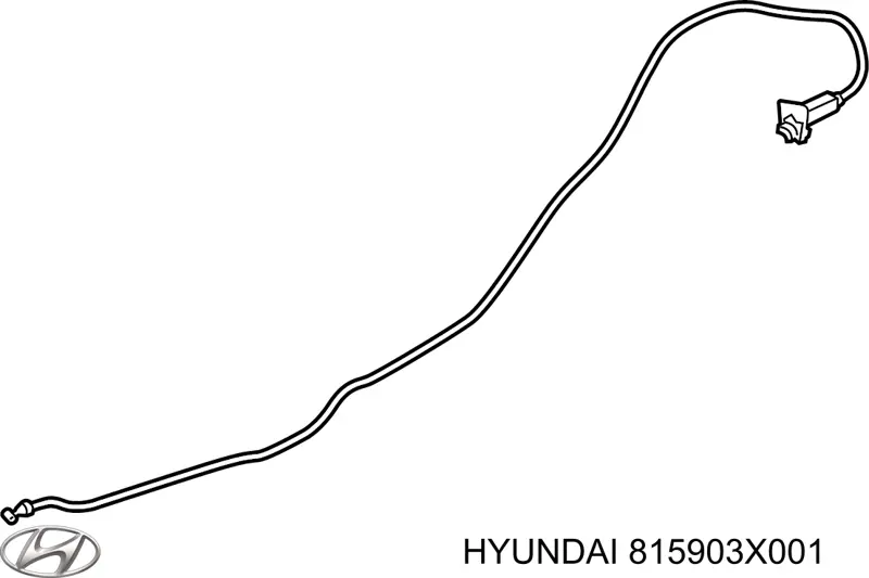 Linka otwierania klapki wlewu paliwa Hyundai Elantra 5 (MD)