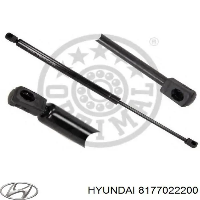 Do koszyka 8177022200 Hyundai/Kia Amortyzator klapy bagażnika (3/5 drzwi-tylnych)