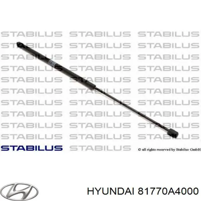 Amortyzator klapy bagażnika (3/5 drzwi-tylnych) Hyundai/Kia 81770A4000 cena, od 26,65 USD