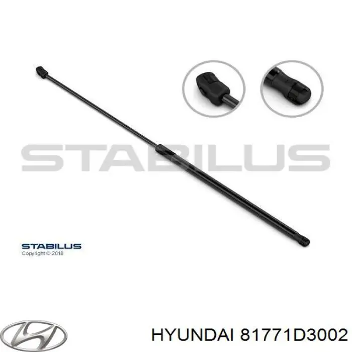 Amortyzator klapy bagażnika (3/5 drzwi-tylnych) Hyundai/Kia 81771D3002 cena, od 17,99 USD