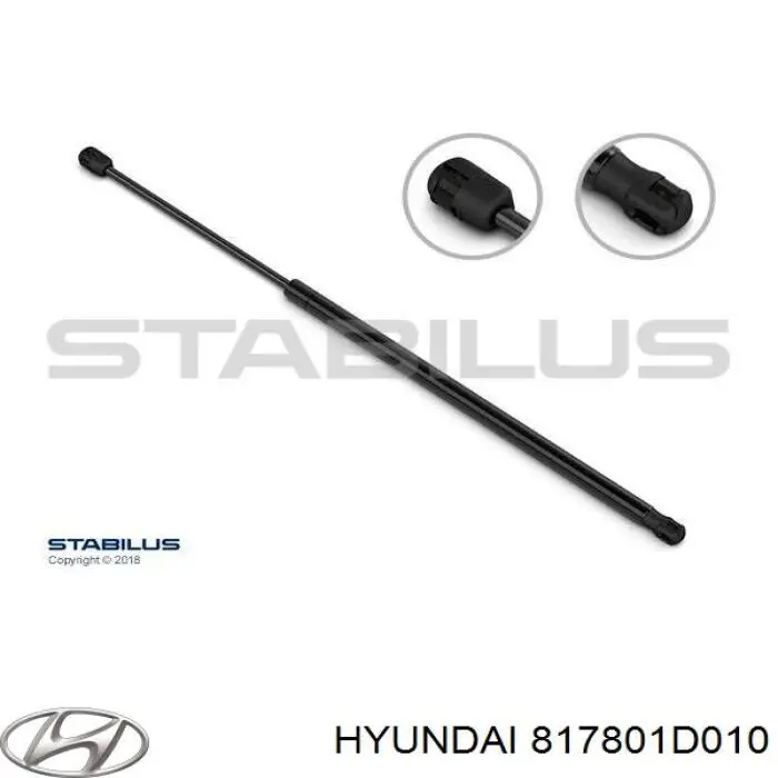 Do koszyka 817801D010 Hyundai/Kia Amortyzator klapy bagażnika (3/5 drzwi-tylnych)