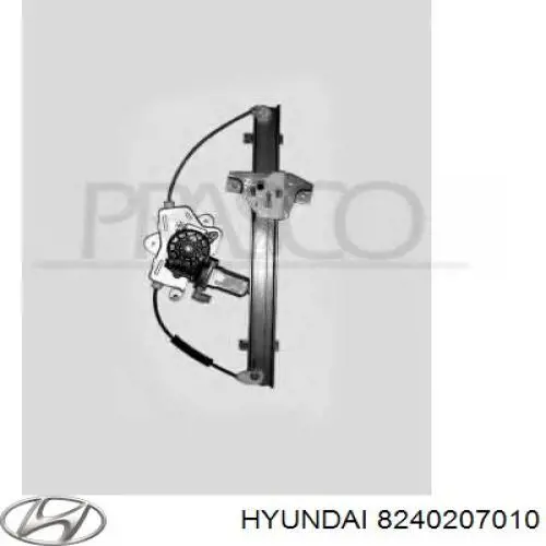 WR110 Signeda Mechanizm podnoszenia szyby drzwi przednich prawych