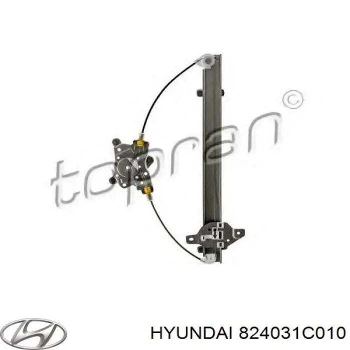 Mechanizm podnoszenia szyby drzwi przednich lewych Hyundai/Kia 824031C010 cena, od 69,81 USD