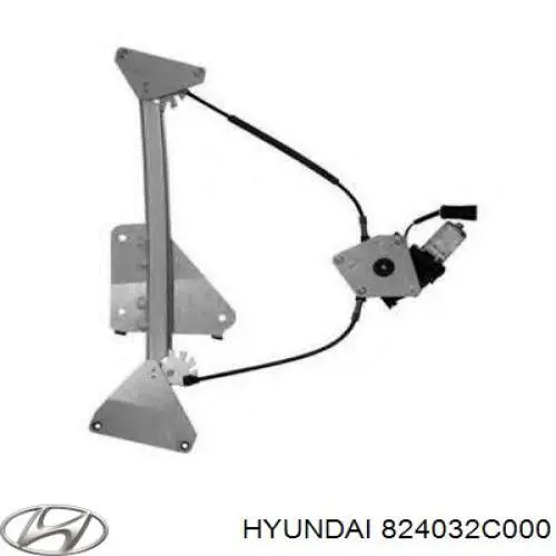 Do koszyka 824032C000 Hyundai/Kia Mechanizm podnoszenia szyby drzwi przednich lewych