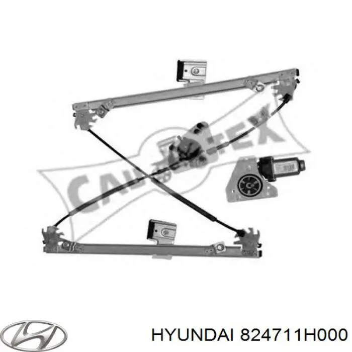 Do koszyka 824711H000 Hyundai/Kia Mechanizm podnoszenia szyby drzwi przednich lewych