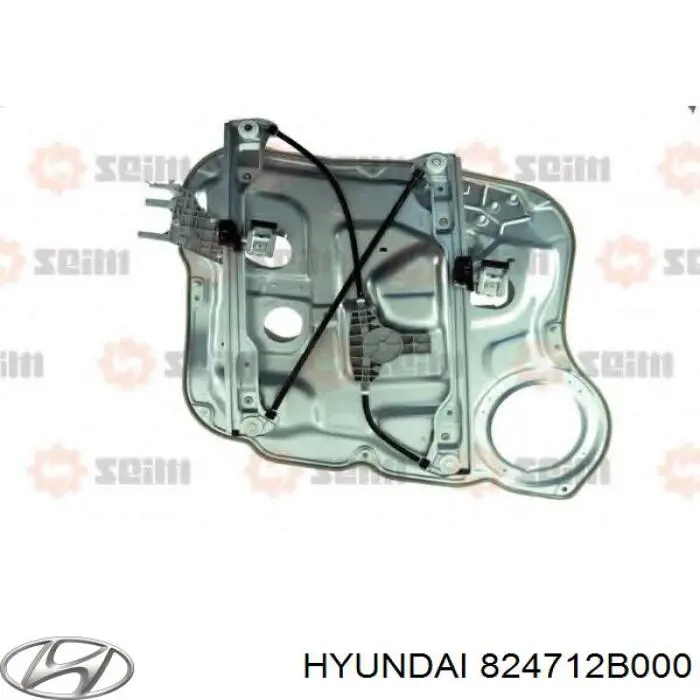 Do koszyka 824712B000 Hyundai/Kia Mechanizm podnoszenia szyby drzwi przednich lewych