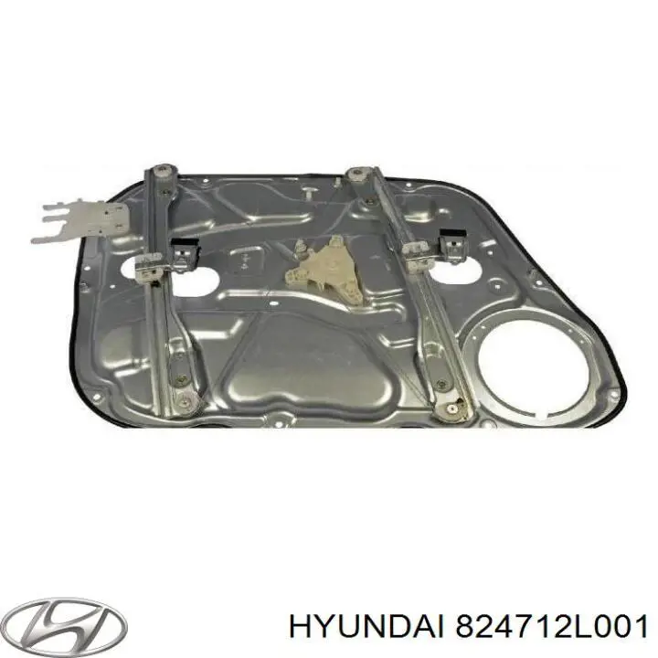 824712L001 Hyundai/Kia Mechanizm podnoszenia szyby drzwi przednich lewych