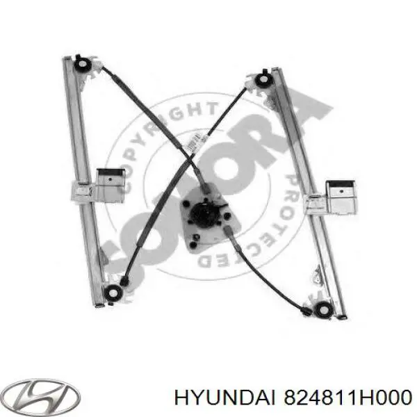 Mechanizm podnoszenia szyby drzwi przednich prawych Hyundai/Kia 824811H000 cena, od 109,88 USD