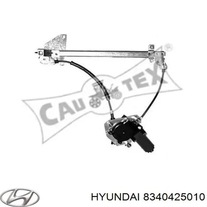 Mechanizm podnoszenia szyby drzwi tylnych prawych Hyundai/Kia 8340425010 cena, od 64,70 USD