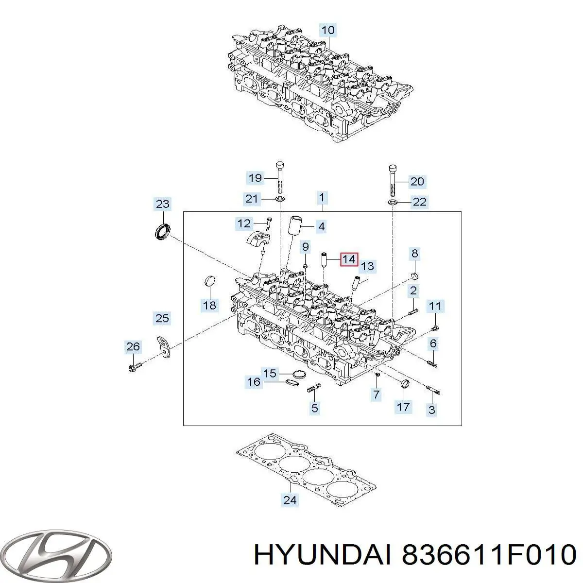 Klamka drzwi tylnych prawa zewnętrzna Hyundai/Kia 836611F010 cena, od 34,42 USD
