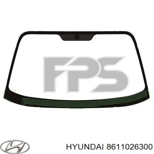 Szyba przednia Hyundai/Kia 8611026300 cena, od 141,40 USD