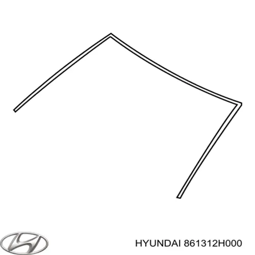 Listwa ochronna szyby przedniej do Hyundai Elantra IV HD