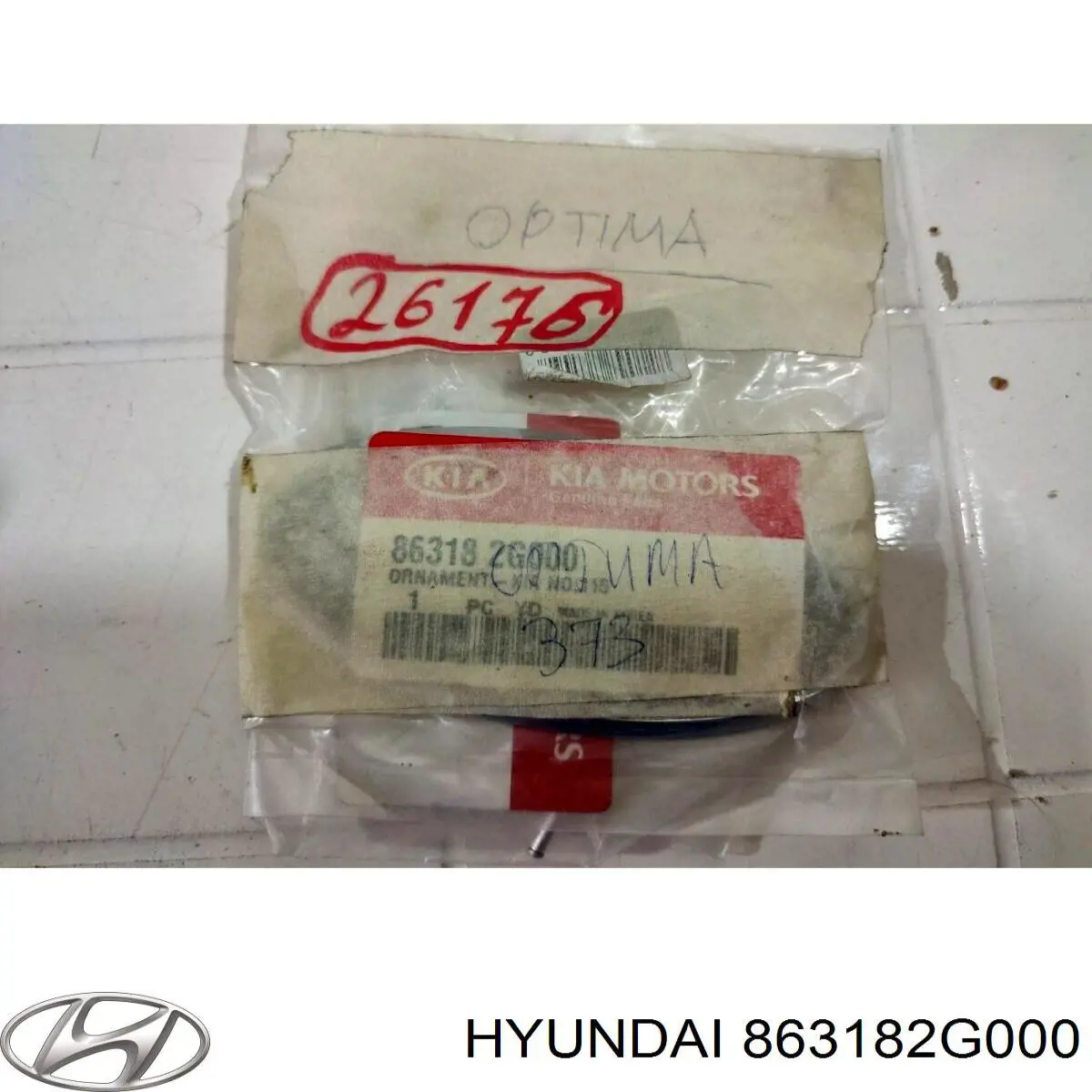 Emblemat na klapę bagaznika (znaczek firmowy) do KIA Cerato I LD