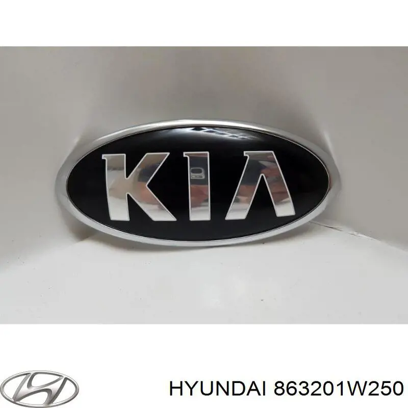 Emblemat na klapę bagaznika (znaczek firmowy) Hyundai/Kia 863201W250 cena, od 33,79 USD
