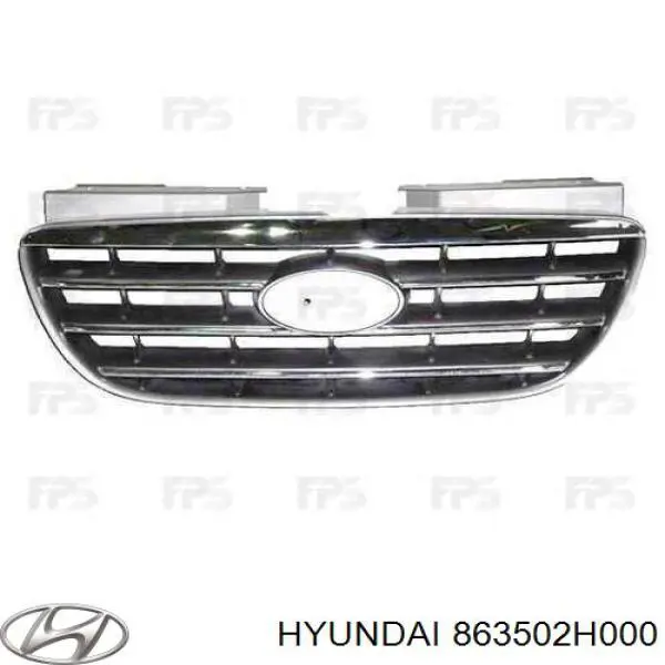 Do koszyka Atrapa chłodnicy Hyundai Elantra IV HD