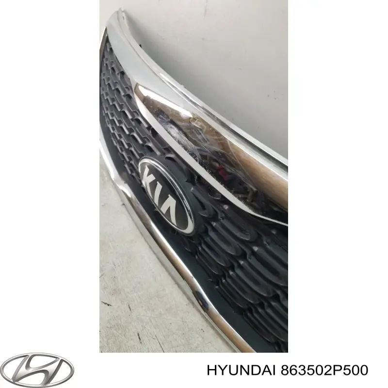 Atrapa chłodnicy Hyundai/Kia 863502P500 cena, od 382,28 USD