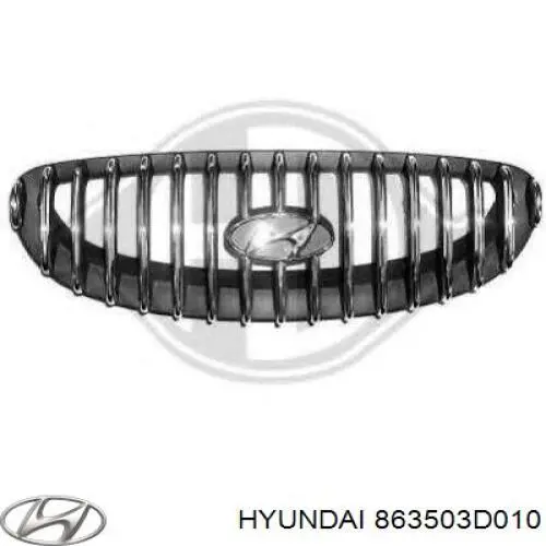 Atrapa chłodnicy do Hyundai Sonata IV EU4